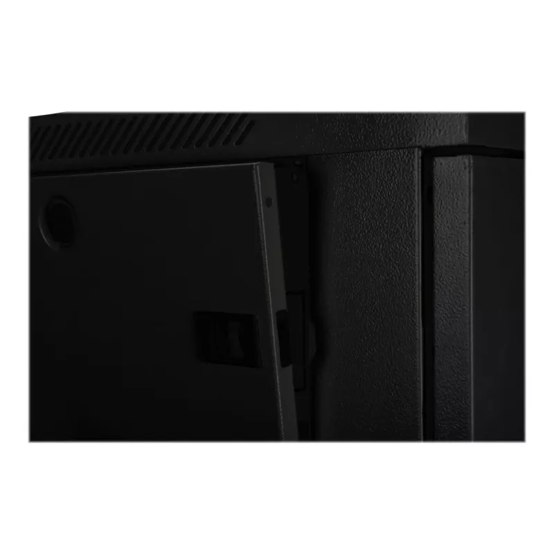 DIGITUS Dynamic Basic DN-19 16-U-EC-SW - armário - armário de rede - adequado para montagem na parede - preto, RAL 9005 - 12U - 48.3 cm (19)