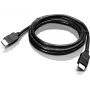 Cabo HDMI Lenovo 00XL114 — cabo de vídeo digital para ecrã, ficha HDMI padrão