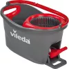 Mopa VILEDA EasyWring & Clean Turbo, balde de tecnopolímero vermelho, capa de microfibra lavável removível, para pavimentos duros