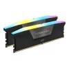 DIMM 64 GB DDR5-6000 (2x 32 GB) Dual-Kit, memória RAM preta, CMH64GX5M2B6000C30, Vengeance RGB, INTEL XMP