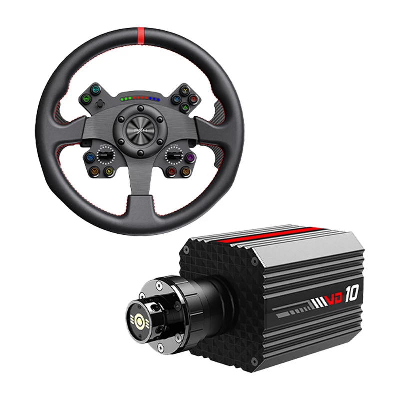 Base de volante PXN VD10 CS — volante de gaming para PC e consolas, suporte Force Feedback