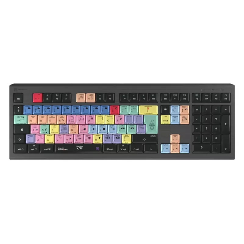 Logickeyboard LKB-PPROCC-A2M-UK Teclado USB QWERTY inglês preto (LKB-PPROCC-A2M-UK)