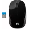 HP Rato sem fios 200, ambidestro, ótico, RF Wireless, 1000 DPI, preto