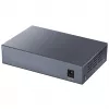 Switch de rede Cudy GS1005P — 5 portas Gigabit Ethernet com 4 portas PoE, 60 W de potência total, caixa metálica, montável em rack