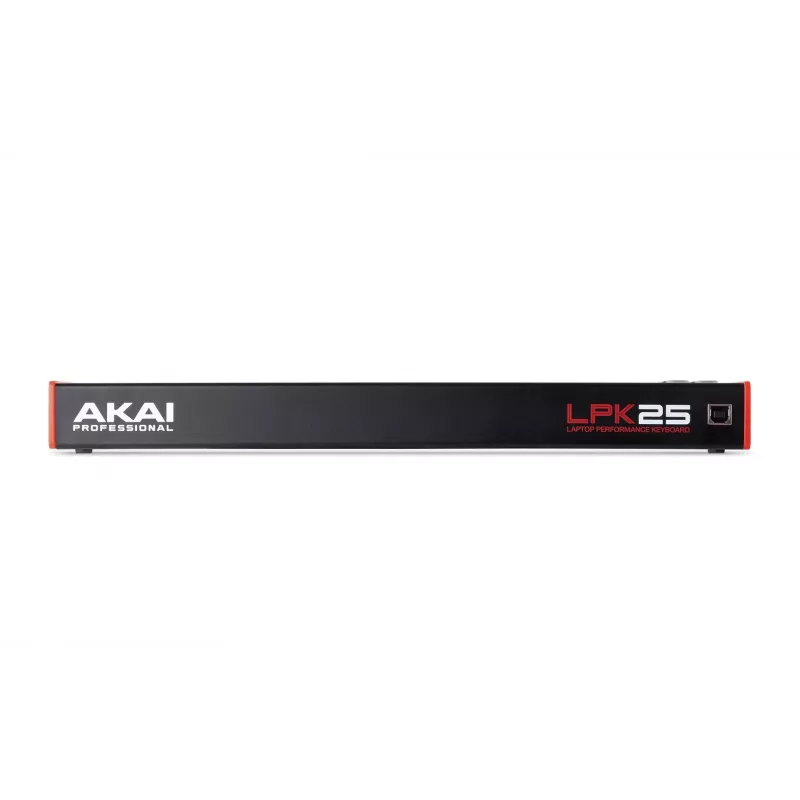 AKAI LPK25 MKII teclado MIDI mini USB de 25 teclas – deslocamento de oitava, arpejador, 6 teclas, vermelho