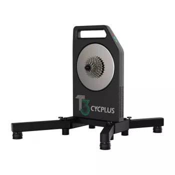 Rolo de treino para bicicleta Cycplus T3 com resistência magnética, conectividade Bluetooth, modelo T3-BT