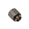 Adaptador Bitspower G1/4 polegadas macho para G1/4 polegadas fêmea - 15 mm, preto brilhante