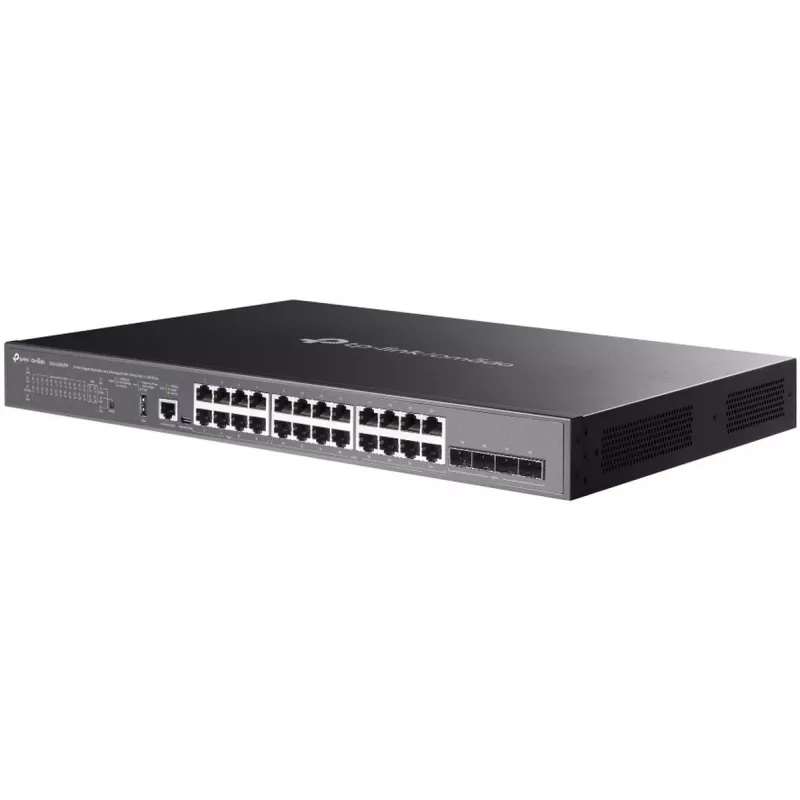 Switch de rede TP-Link SG5428XMPP gerido L3 Gigabit Ethernet (10/100/1000) Power over Ethernet (PoE) preto