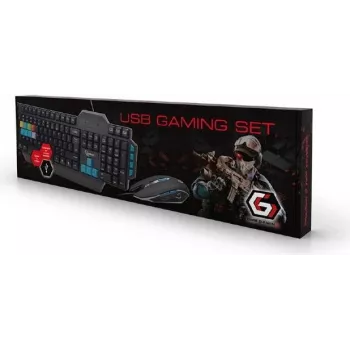 Teclado Gembird KBS-UMG-01-DE USB alemão preto (KBS-UMG-01-DE)