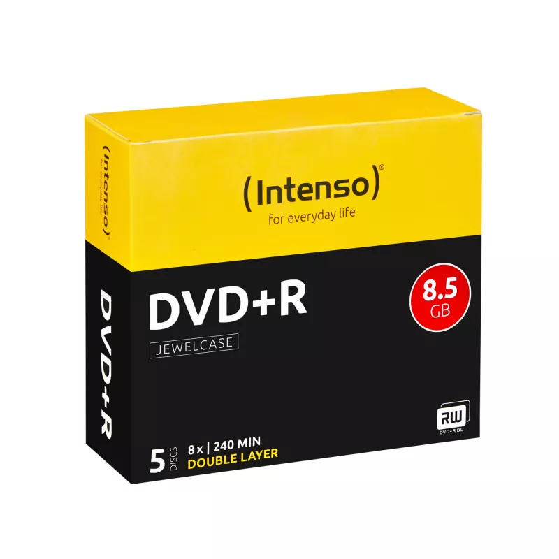 Intenso - 5 x DVD+R DL - 8,5GB 8x - Jewel Case (caixa) (4311245)