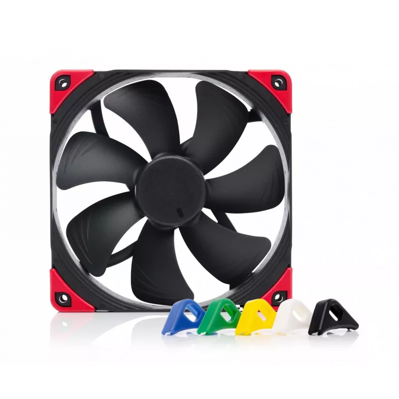 Ventoinha de caixa Noctua NF-A14 PWM chromax.Preto.swap 140 mm, 12V, 300–1500 RPM, PWM, 140,2 m³/h, 24,6 dB