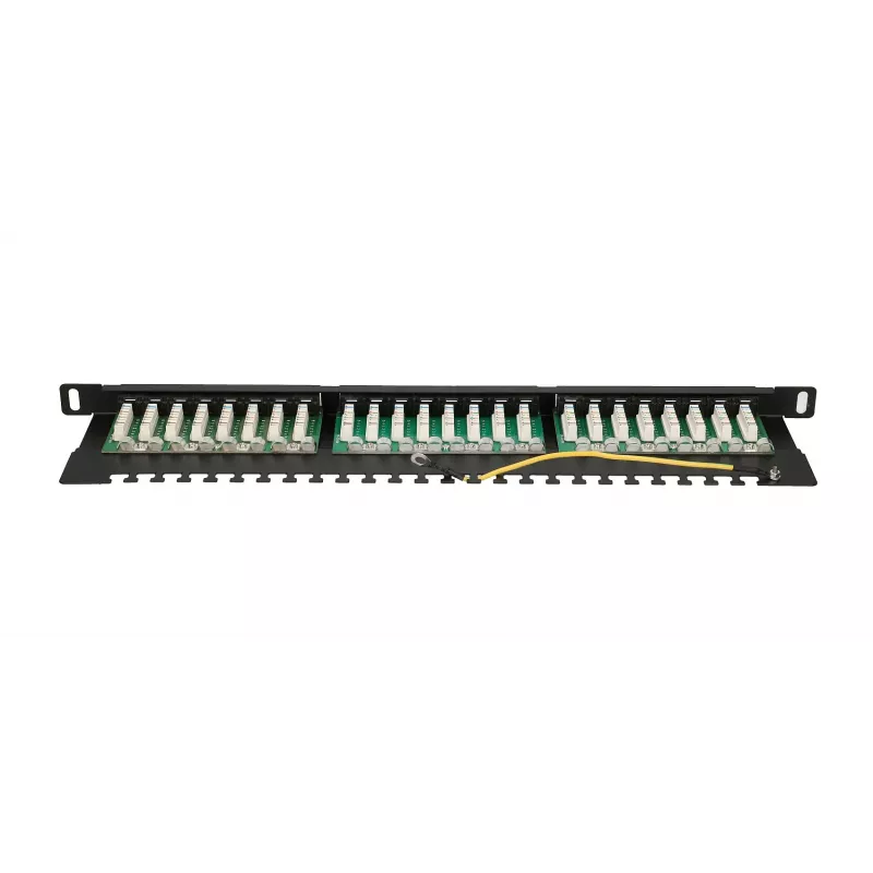 Patch panel Extralink CAT6 UTP 0.5U 24 portas