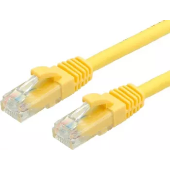 VALUE - Cabo de rede - RJ-45 (M) para RJ-45 (M) - 3 m - UTP - CAT 6a - moldado, sem patilhas - amarelo, RAL 1004 (21.99.1433)