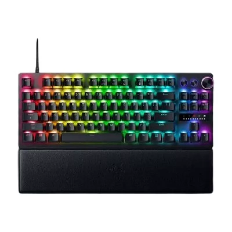 Razer Huntsman V3 Pro Tenkeyless 8KHz | Teclado gaming | Com fios | US | Preto | USB Type-C | Razer Analog Optical Switch Gen-2