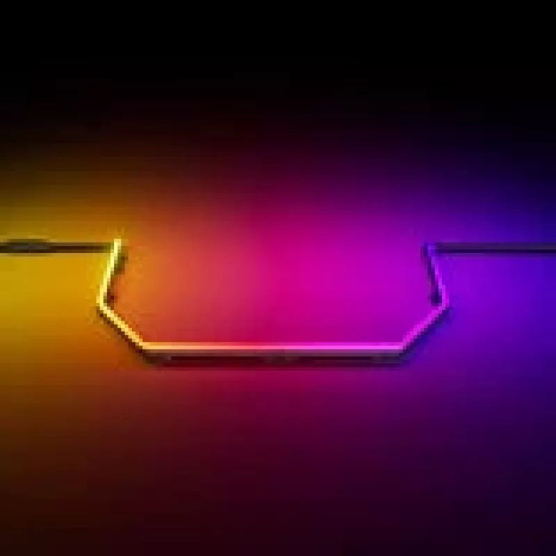 Kit de amplificação de luz RGB HYTE Noodle — Caixa universal, preto, 575×14×5,3 mm