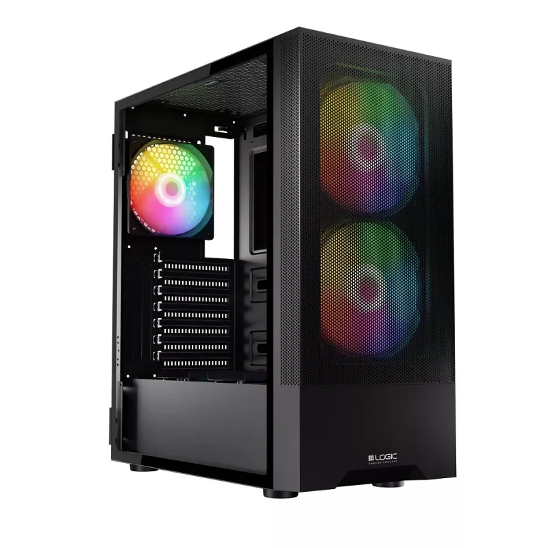 Caixa Logic ARYA ARGB MINIDI USB 3.0 preta