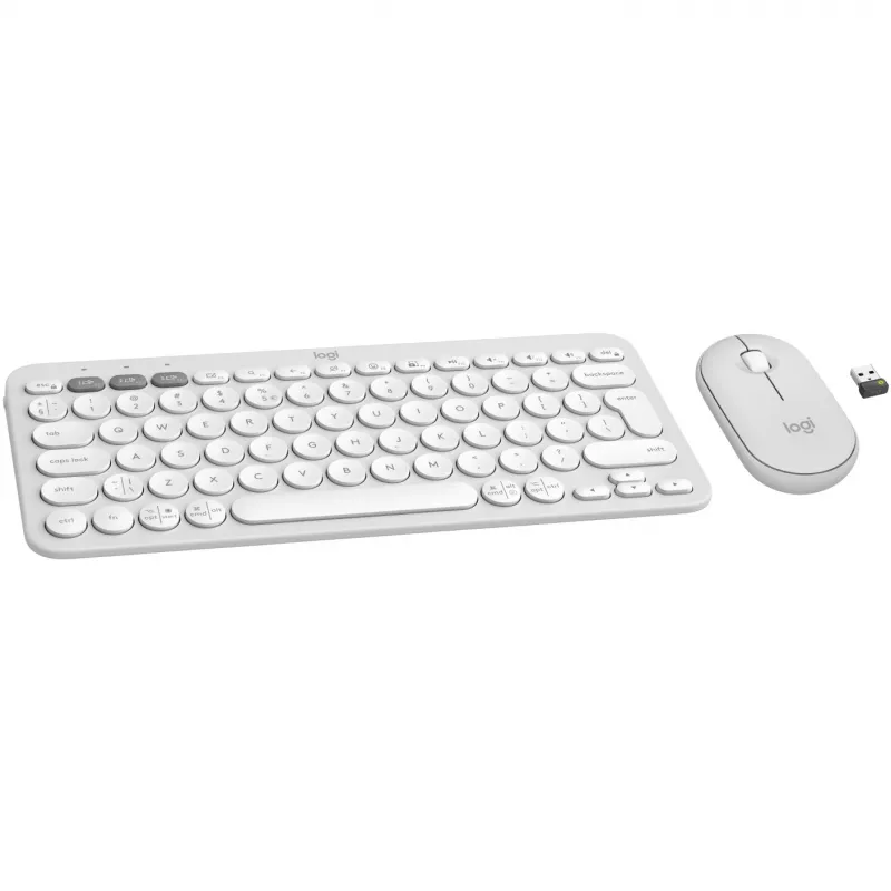 Conjunto de teclado e rato sem fios Logitech Pebble 2