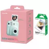 Máquina fotográfica instantânea Fujifilm Instax Mini 12 verde-menta com pack de 10 folhas de filme instantâneo