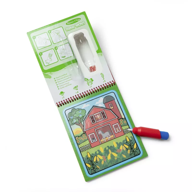 Water Wow Farm GML Livro de colorir — livro de colorir aquático reutilizável de viagem Spin Master
