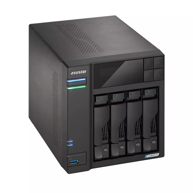 Asustor LOCKERSTOR 4 Gen2 (AS6704T) NAS Desktop Intel® Celeron® N N5105 4 GB DDR4 0 TB ADM Preto