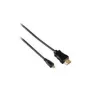 Cabo HDMI Hama 0,5 m HDMI Type-A (standard) HDMI Type-D (micro) preto