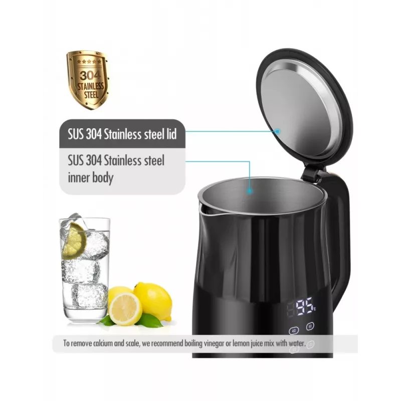Chaleira elétrica Forme FKG-3017 1,7L 2200W Preto