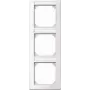 Moldura MERTEN Tripla com suporte de identificação 470319 M-SMART branco polar brilhante 470319 470319 (470319)