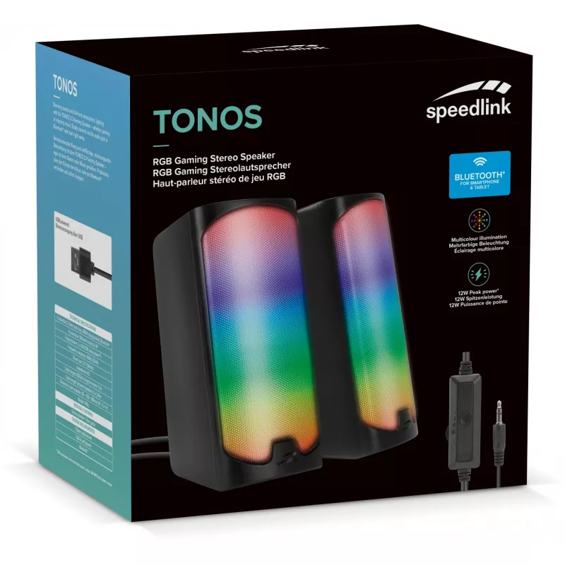 Altifalante SPEEDLINK TONOS RGB 6 W