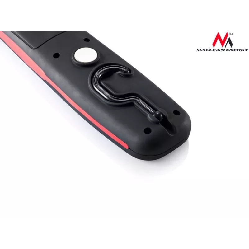 Lanterna de oficina MACLEAN MCE03 — 24 LEDs, base magnética e gancho, a pilhas (3×AAA)