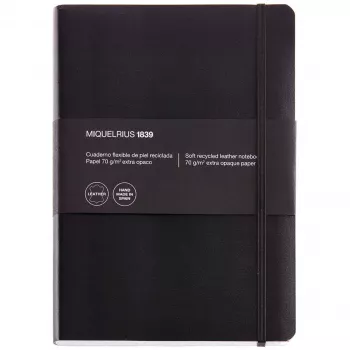 Jakob Maul GmbH LEATHER1839 caderno 152X210 quadriculado 5mm 300 fl. entrega por frete (A040290)