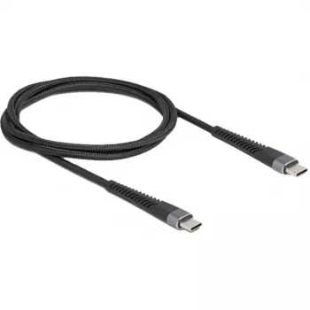 Cabo USB DeLOCK 81124 USB 2.0 1m USB C preto