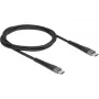 Cabo USB DeLOCK 81124 USB 2.0 1m USB C preto