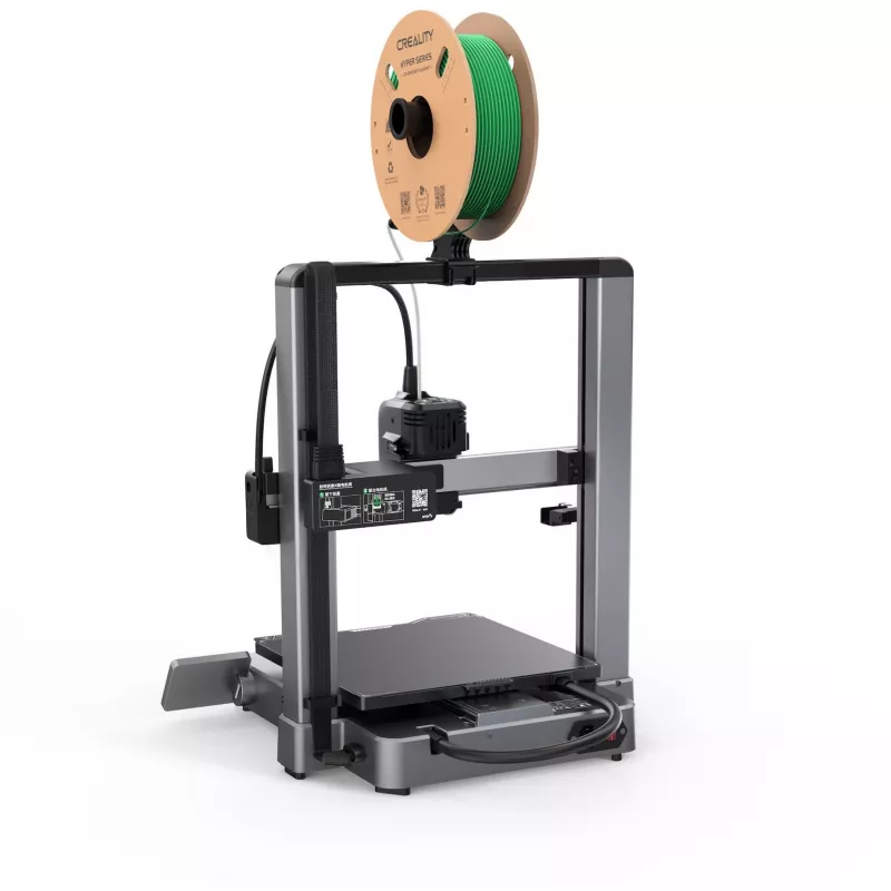 Creality Hi 1001010510 impressora 3D, extrusor direto, nivelamento automático, prateada/preta