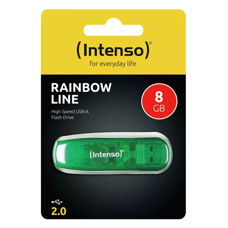 Pen drive flash USB2 8GB/GREEN 3502460 INTENSO