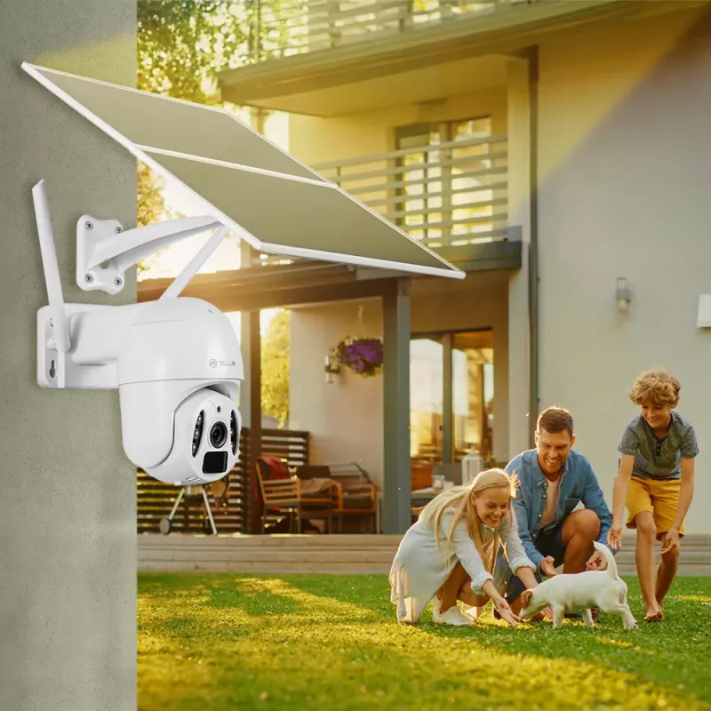 Câmara de vigilância Tellur Smart WiFi Solar Camera P&T 3MP 2K UltraHD