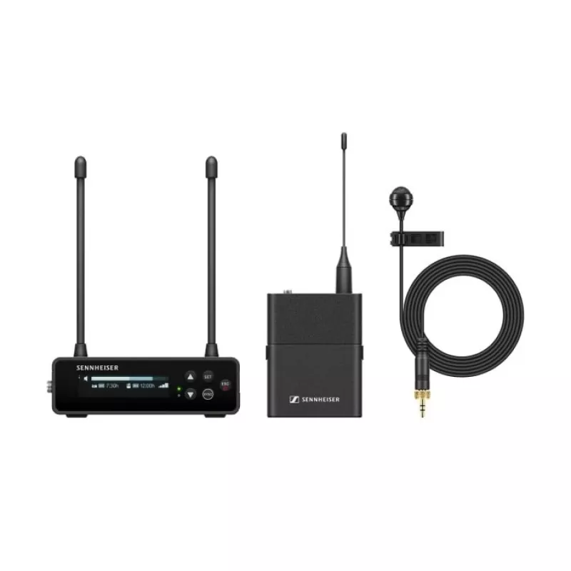 Sennheiser EW-DP ME 4 SET (R4-9) - Conjunto para câmara com transmissor miniatura e microfone ME 4 (direcional), 552-608 MHz