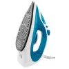 Ferro a vapor Esperanza EHI002 Slider, 2200 W, base cerâmica, vapor vertical, branco/azul