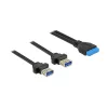 Cabo USB DeLOCK 85244 0,8 m preto