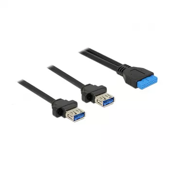 Cabo USB DeLOCK 85244 0,8 m preto
