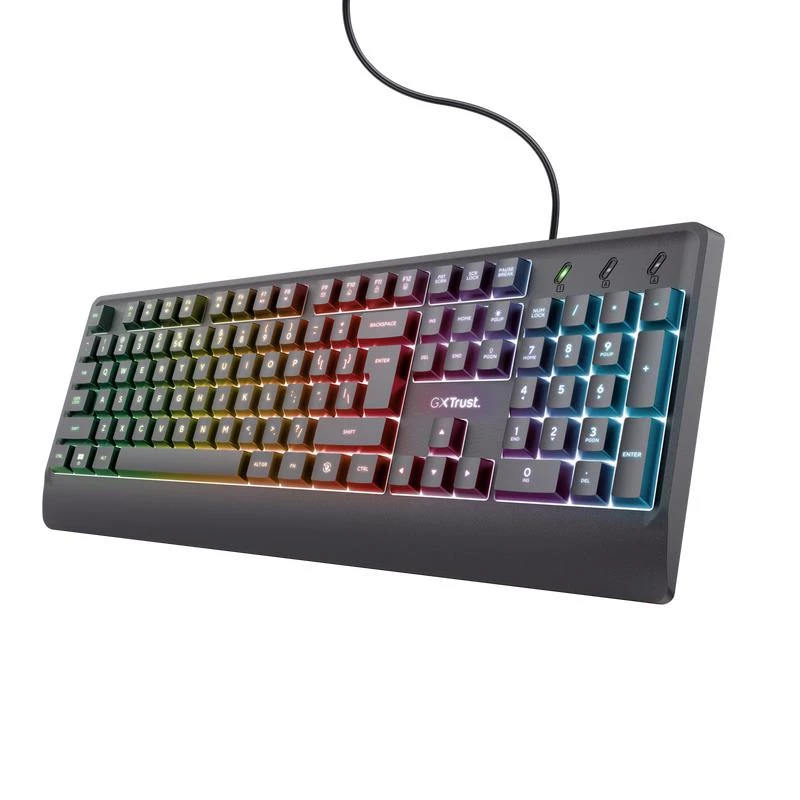 Teclado e rato Trust GXT 792 QUADROX com Gaming USB QWERTY US English preto