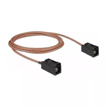 Cabo coaxial DeLOCK 89679 RG-316 1,25 m FAKRA A preto castanho
