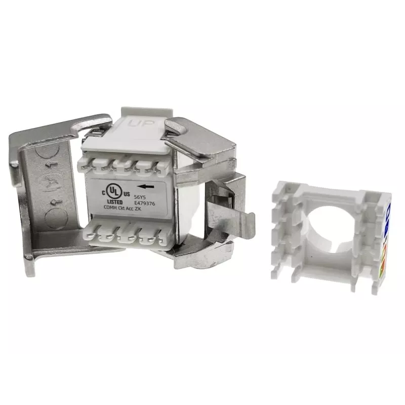 Módulo Keystone Alantec MB004-1 RJ45 STP Cat.6 PoE+ sem ferramentas ALANTEC Plus - Desempenho de transmissão melhorado