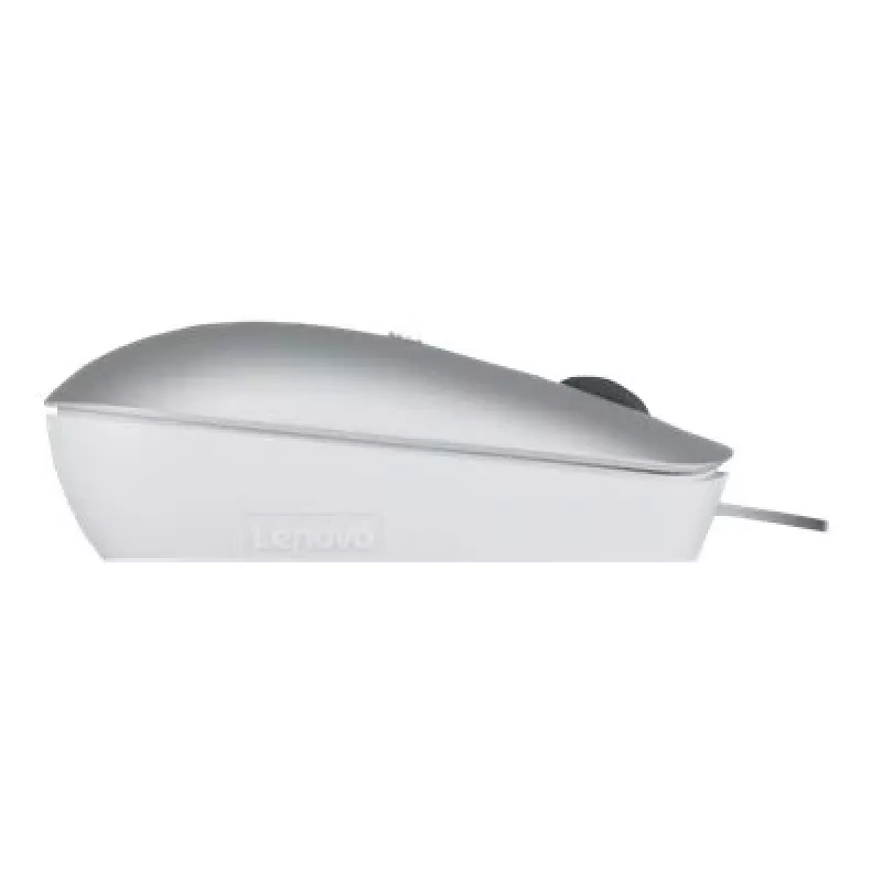Rato ótico ambidestro com fios Lenovo 540 USB Type-C, 3 modos DPI, cinzento, 4 botões, cabo de 1,8 m