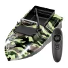 Barco isco Flytec V050 com bateria de 12000mAh, verde camuflado — barco de alimentação telecomandado