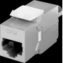 Goobay Módulo Keystone RJ45 CAT 6A, STP, linha fina - tipo crocodilo, barra de ligação para montagem LSA (sem ferramentas) (79448)