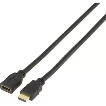 Cabo de extensão HDMI SpeaKa Professional [1x ficha HDMI - 1x conector fêmea HDMI] 1 m preto (SP-7870528)