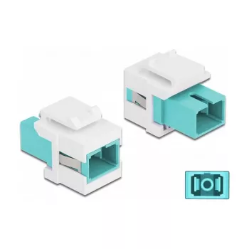 Módulo Keystone conector fêmea SC simplex para conector fêmea SC simplex DeLOCK