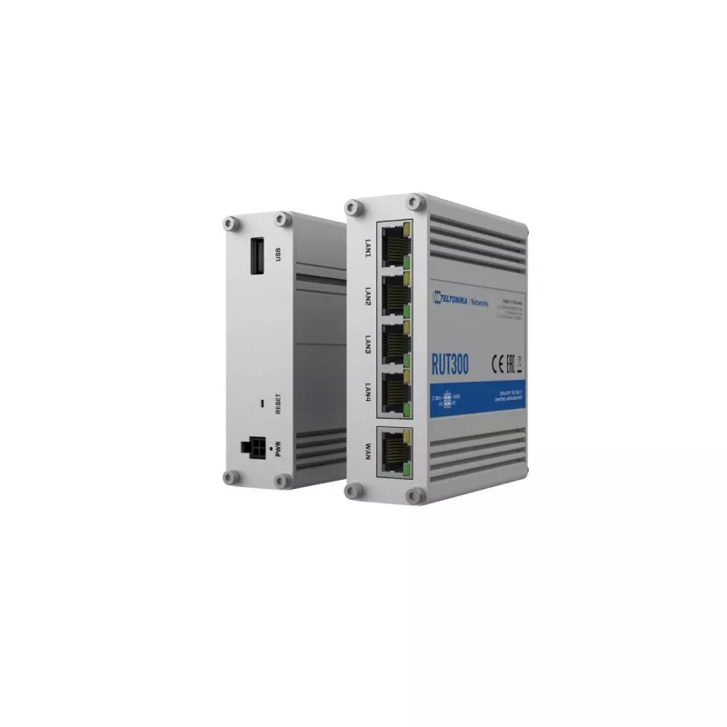 Router industrial com fios TELTONIKA RUT300 5X RJ45 100 MB/s