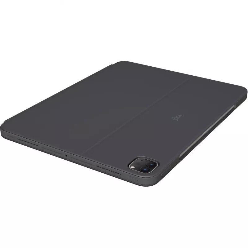 Logitech Combo Touch - Teclado e capa folio - com trackpad - retroiluminado - Apple Smart connector - QWERTY - Nórdico (Dinamarquês/Finlandês/Norueguês)