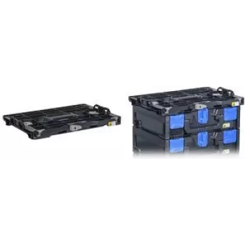 Placa adaptadora allit EuroPlus HybridPlate de plástico ABS, preta – multi-adaptador compatível com sistemas EuroPlus
